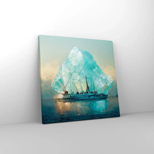 Cuadro sobre lienzo - Impresión de Imagen - Diamante ártico - 30x30 cm