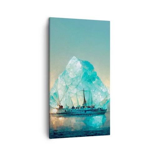 Cuadro sobre lienzo - Impresión de Imagen - Diamante ártico - 45x80 cm