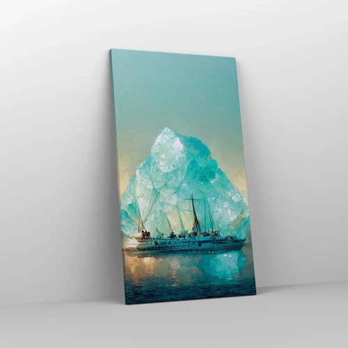 Cuadro sobre lienzo - Impresión de Imagen - Diamante ártico - 45x80 cm
