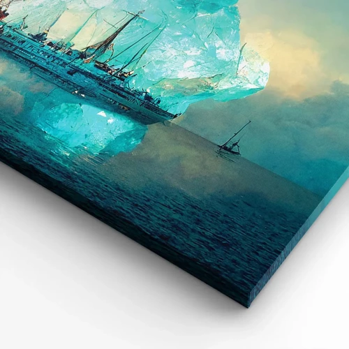 Cuadro sobre lienzo - Impresión de Imagen - Diamante ártico - 50x50 cm