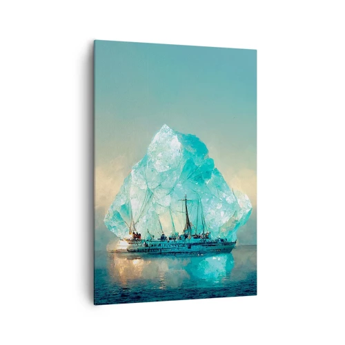 Cuadro sobre lienzo - Impresión de Imagen - Diamante ártico - 70x100 cm