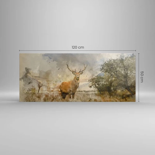 Cuadro sobre lienzo - Impresión de Imagen - Dignidad - fuerza - encanto - 120x50 cm