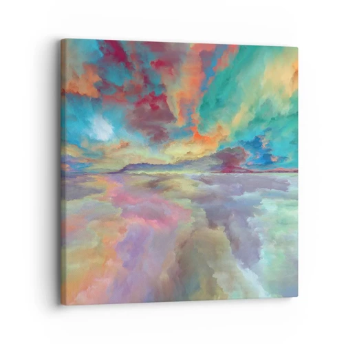 Cuadro sobre lienzo - Impresión de Imagen - Dos cielos - 30x30 cm