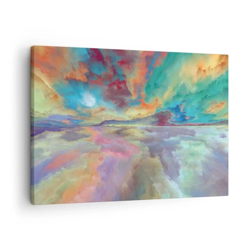 Cuadro sobre lienzo - Impresión de Imagen - Dos cielos - 70x50 cm