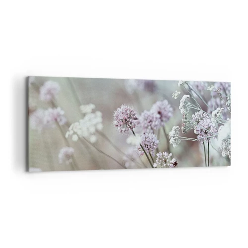 Cuadro sobre lienzo - Impresión de Imagen - Dulces filigranas de hierbas - 120x50 cm