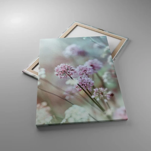 Cuadro sobre lienzo - Impresión de Imagen - Dulces filigranas de hierbas - 70x100 cm