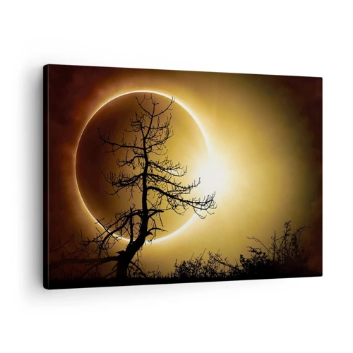 Cuadro sobre lienzo - Impresión de Imagen - Eclipse total - 70x50 cm