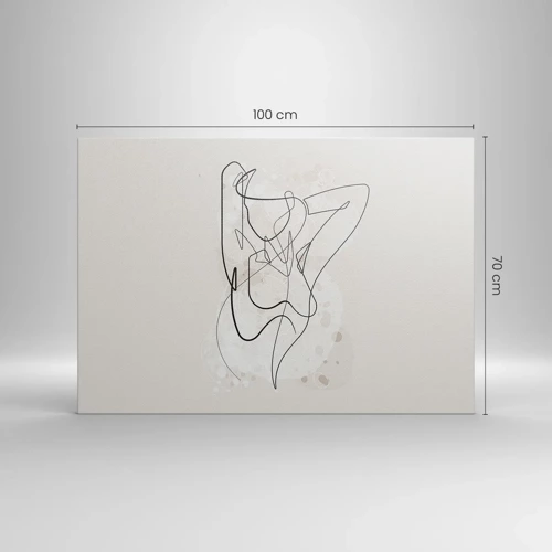 Cuadro sobre lienzo - Impresión de Imagen - El arte de la seducción - 100x70 cm