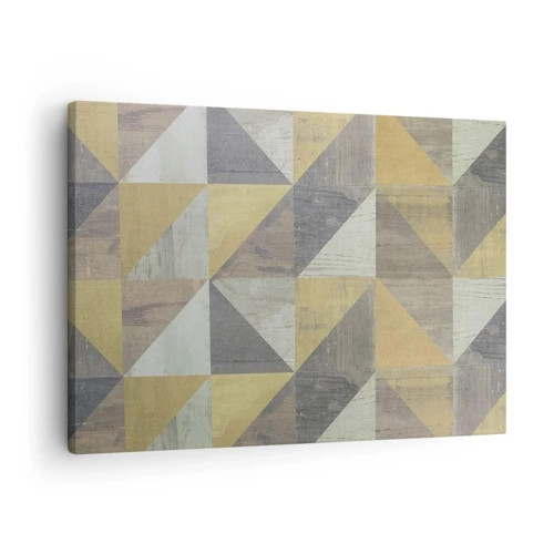 Cuadro sobre lienzo - Impresión de Imagen - El arte de los triángulos - 70x50 cm