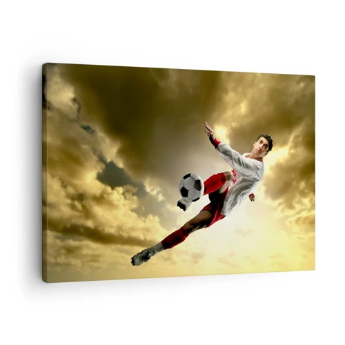 Cuadro sobre lienzo - Impresión de Imagen - El cielo del fútbol - 70x50 cm