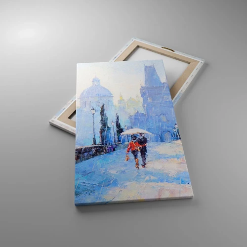 Cuadro sobre lienzo - Impresión de Imagen - El embrujo de la lluvia - 45x80 cm