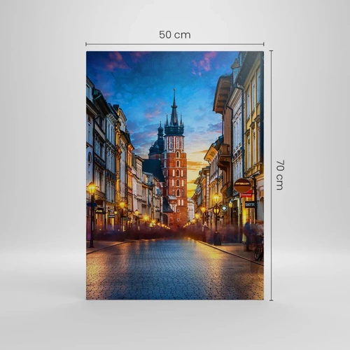 Cuadro sobre lienzo - Impresión de Imagen - El encanto de Cracovia - 50x70 cm