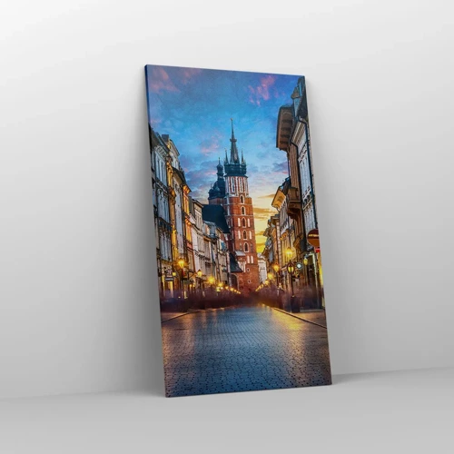 Cuadro sobre lienzo - Impresión de Imagen - El encanto de Cracovia - 55x100 cm