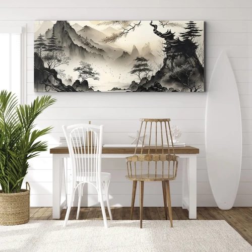 Cuadro sobre lienzo - Impresión de Imagen - El encanto único de Oriente - 120x50 cm
