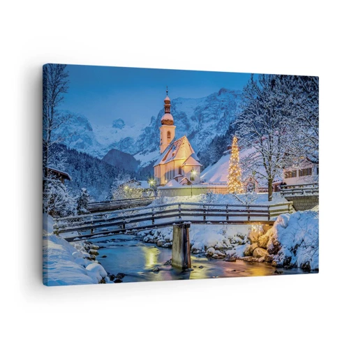 Cuadro sobre lienzo - Impresión de Imagen - El espíritu de la Navidad - 70x50 cm