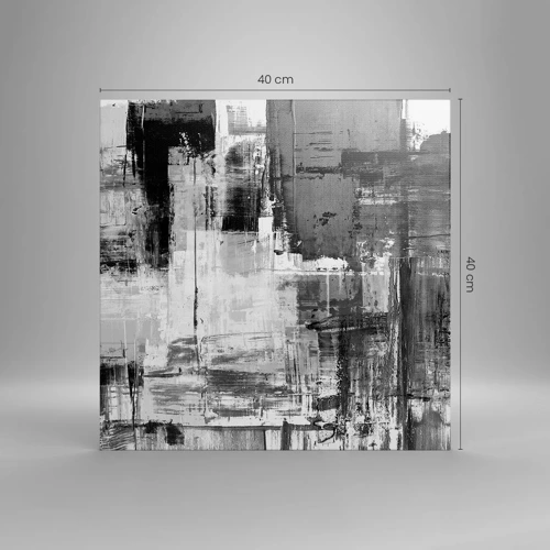 Cuadro sobre lienzo - Impresión de Imagen - El gris es hermoso - 40x40 cm