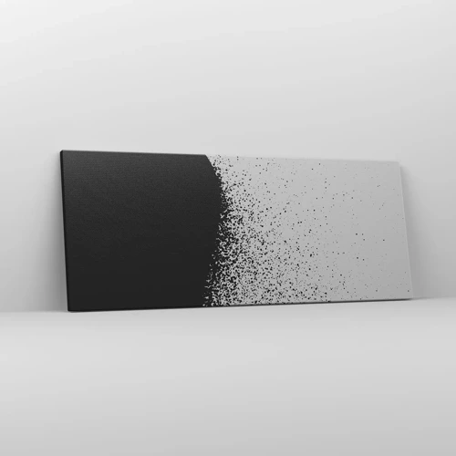 Cuadro sobre lienzo - Impresión de Imagen - El movimiento de las partículas - 100x40 cm