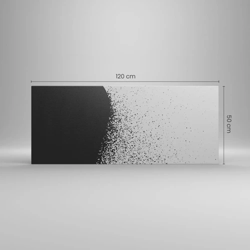 Cuadro sobre lienzo - Impresión de Imagen - El movimiento de las partículas - 120x50 cm