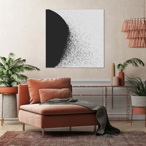 Cuadro sobre lienzo - Impresión de Imagen - El movimiento de las partículas - 50x50 cm