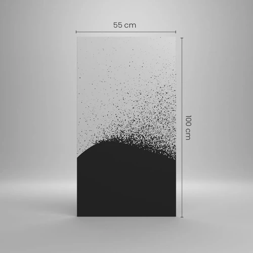 Cuadro sobre lienzo - Impresión de Imagen - El movimiento de las partículas - 55x100 cm