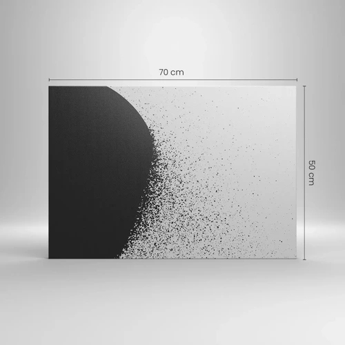 Cuadro sobre lienzo - Impresión de Imagen - El movimiento de las partículas - 70x50 cm