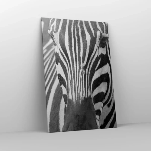 Cuadro sobre lienzo - Impresión de Imagen - El mundo es blanco y negro - 80x120 cm