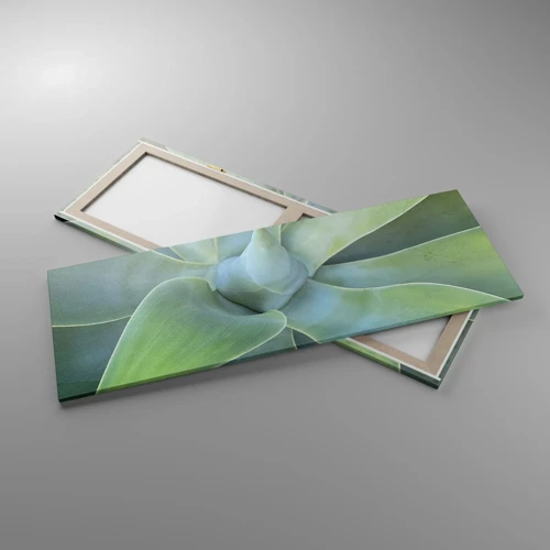 Cuadro sobre lienzo - Impresión de Imagen - El nacimiento del verde - 140x50 cm