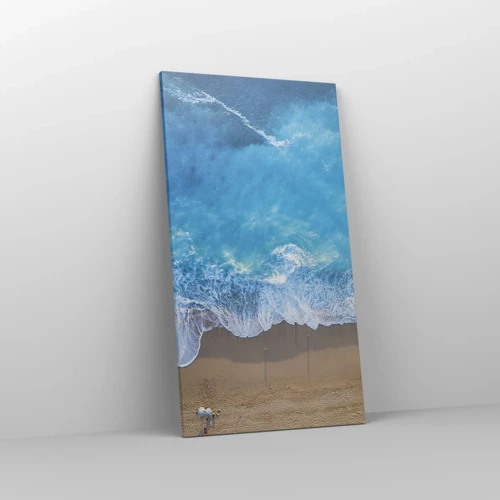 Cuadro sobre lienzo - Impresión de Imagen - El poder del azul - 55x100 cm