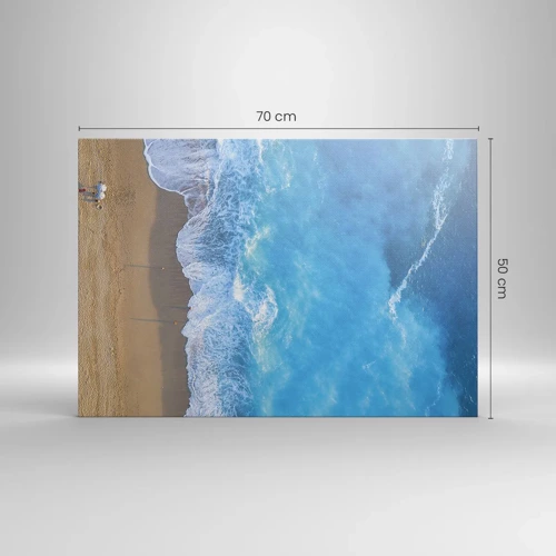 Cuadro sobre lienzo - Impresión de Imagen - El poder del azul - 70x50 cm