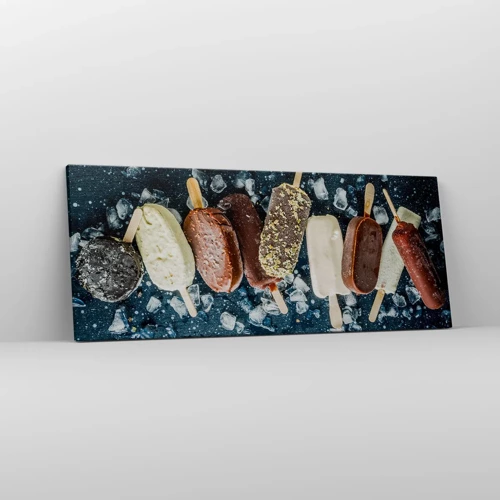 Cuadro sobre lienzo - Impresión de Imagen - El sabor del verano caluroso - 100x40 cm