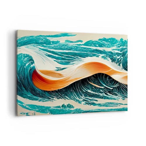 Cuadro sobre lienzo - Impresión de Imagen - El sueño de un surfista - 120x80 cm