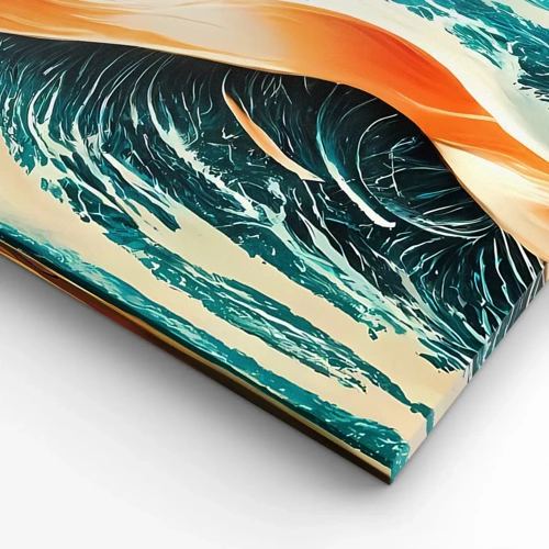 Cuadro sobre lienzo - Impresión de Imagen - El sueño de un surfista - 140x50 cm