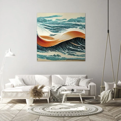 Cuadro sobre lienzo - Impresión de Imagen - El sueño de un surfista - 30x30 cm