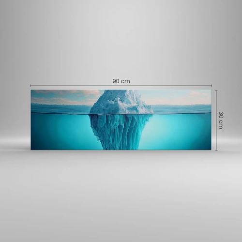Cuadro sobre lienzo - Impresión de Imagen - El trono de hielo - 90x30 cm