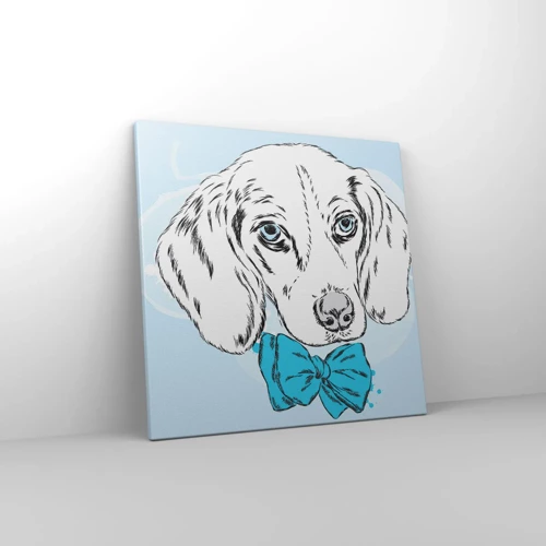 Cuadro sobre lienzo - Impresión de Imagen - Elegancia canina - 50x50 cm