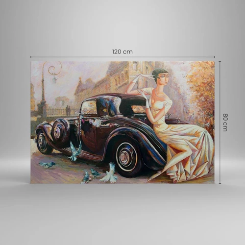 Cuadro sobre lienzo - Impresión de Imagen - Elegancia retro - 120x80 cm