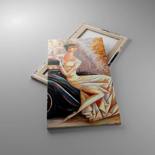 Cuadro sobre lienzo - Impresión de Imagen - Elegancia retro - 45x80 cm