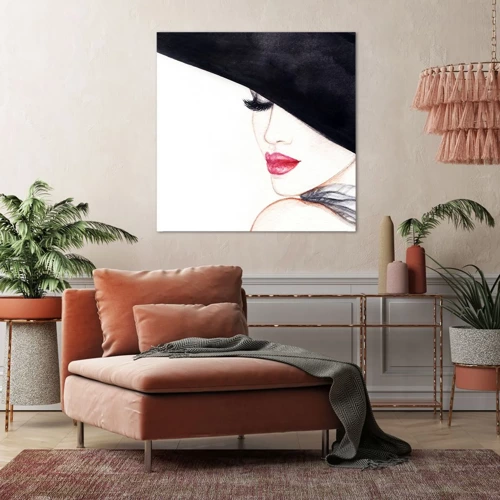 Cuadro sobre lienzo - Impresión de Imagen - Elegancia y sensualidad - 50x50 cm