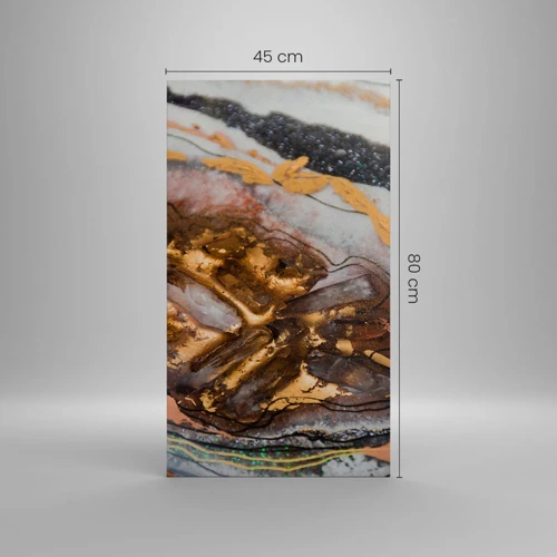 Cuadro sobre lienzo - Impresión de Imagen - Elemento de la tierra - 45x80 cm