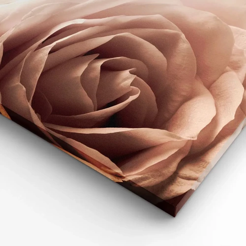 Cuadro sobre lienzo - Impresión de Imagen - En el corazón de una rosa - 140x50 cm