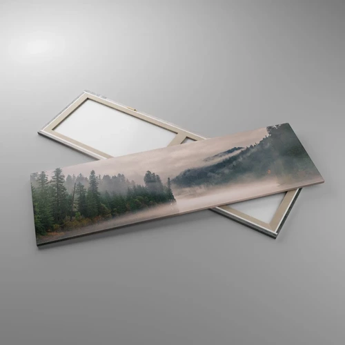 Cuadro sobre lienzo - Impresión de Imagen - En el ensueño, en la niebla - 160x50 cm