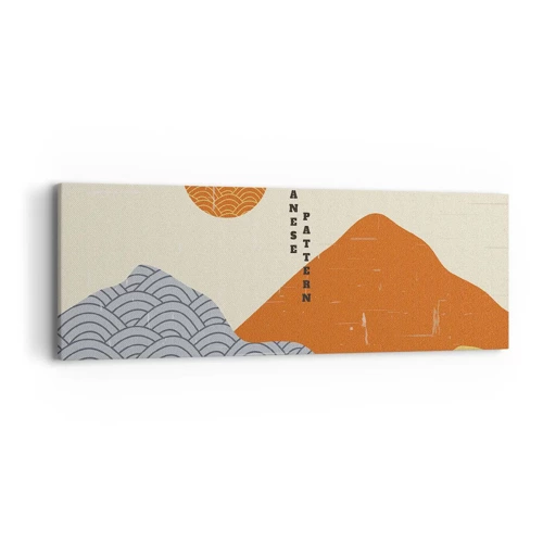 Cuadro sobre lienzo - Impresión de Imagen - En el espíritu japonés - 90x30 cm