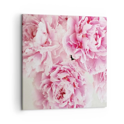 Cuadro sobre lienzo - Impresión de Imagen - En el esplendor del rosa - 60x60 cm