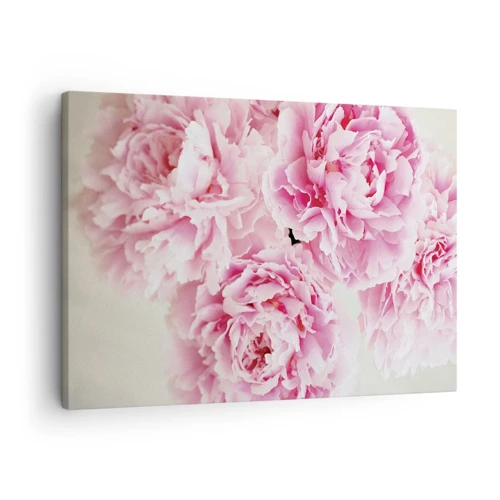 Cuadro sobre lienzo - Impresión de Imagen - En el esplendor del rosa - 70x50 cm