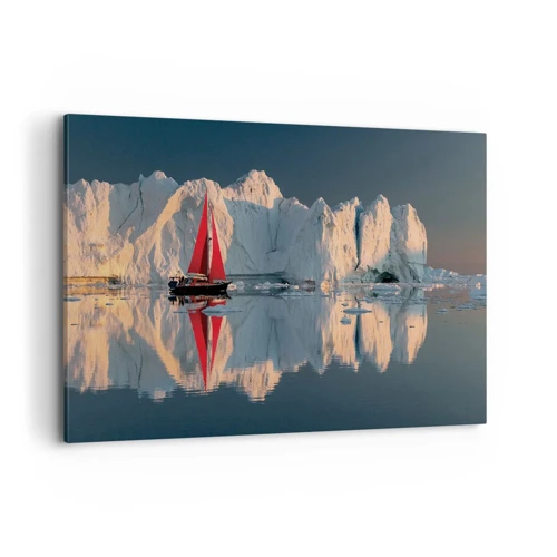 Cuadro sobre lienzo - Impresión de Imagen - En el límite del mundo - 120x80 cm