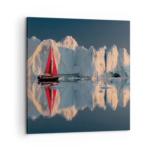 Cuadro sobre lienzo - Impresión de Imagen - En el límite del mundo - 60x60 cm