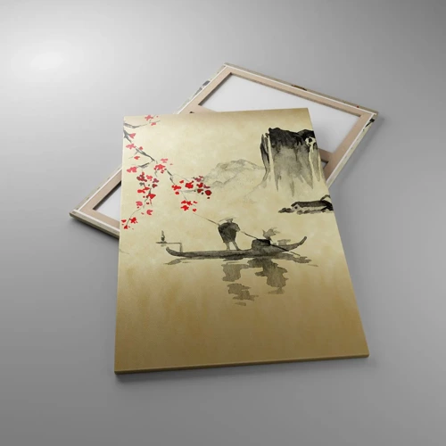 Cuadro sobre lienzo - Impresión de Imagen - En el país de los cerezos en flor - 80x120 cm