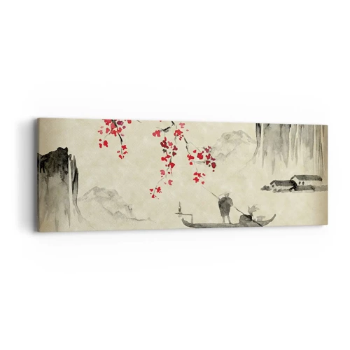Cuadro sobre lienzo - Impresión de Imagen - En el país de los cerezos en flor - 90x30 cm