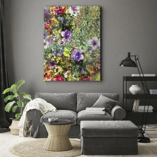 Cuadro sobre lienzo - Impresión de Imagen - En flores a la perdición - 50x70 cm