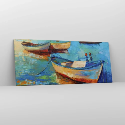 Cuadro sobre lienzo - Impresión de Imagen - En la bahía sur - 120x50 cm